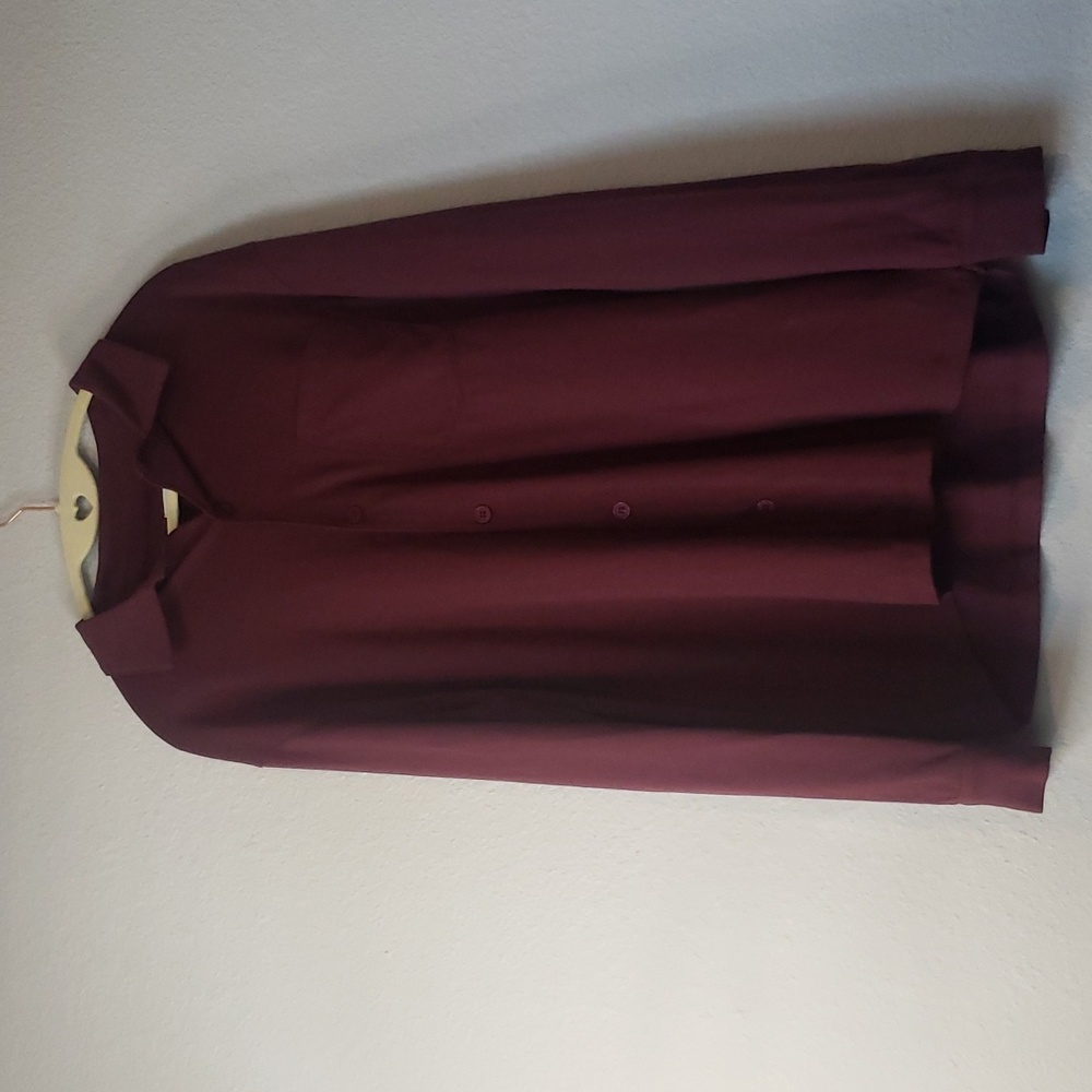 And Now This brand. Color is plum, size is mens large.